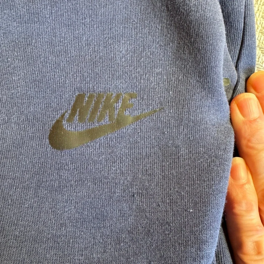 Men's Nike Tech Fleece Sweatpants‎ Joggers Zip Pocket Navy Blue Size Large